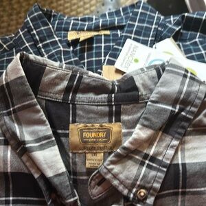 Pair of MENS 3XL Foundry LS Casual  button from shirts